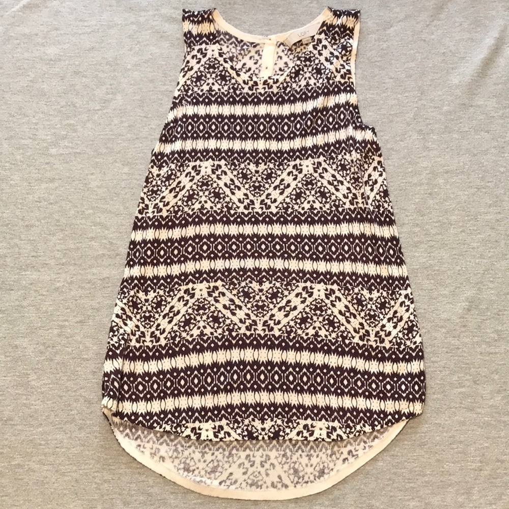 Purple, Black Tank from Loft